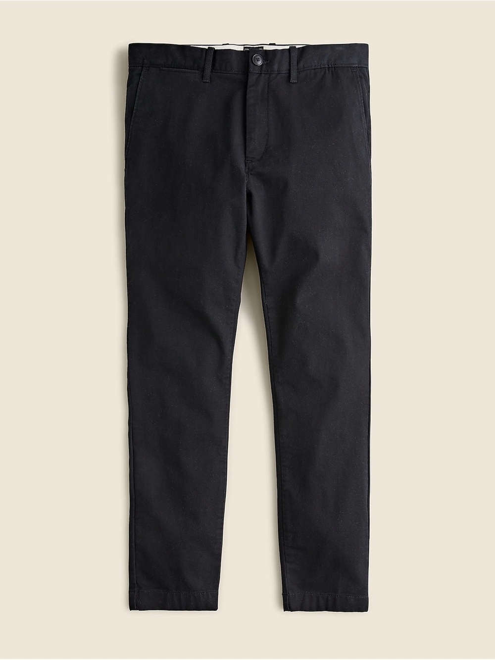 Men's J Crew Skinny Fit Black Chino 35x32 NEW